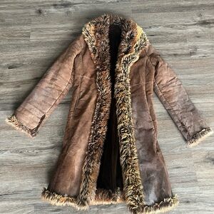 Wilsons Leather Brown Shearling Jacket